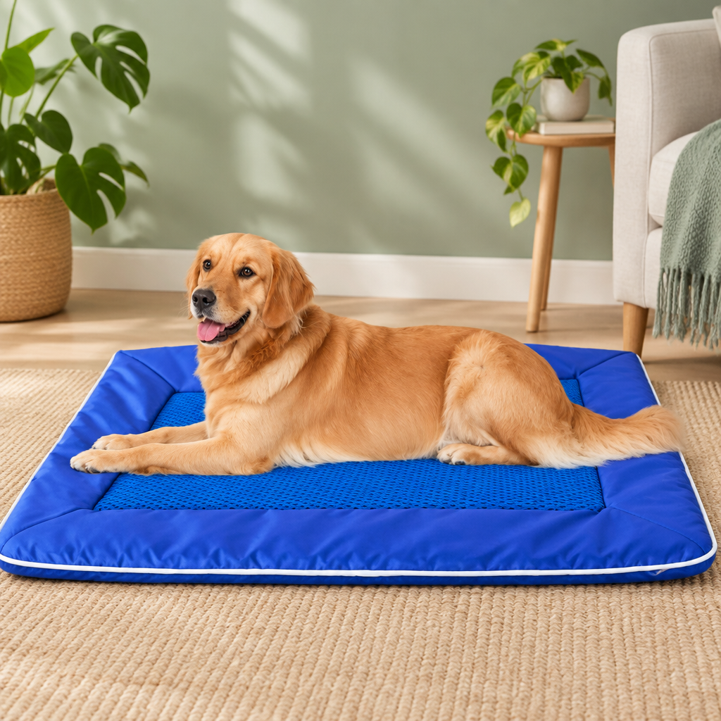 Dog resting on Breeze Mat
