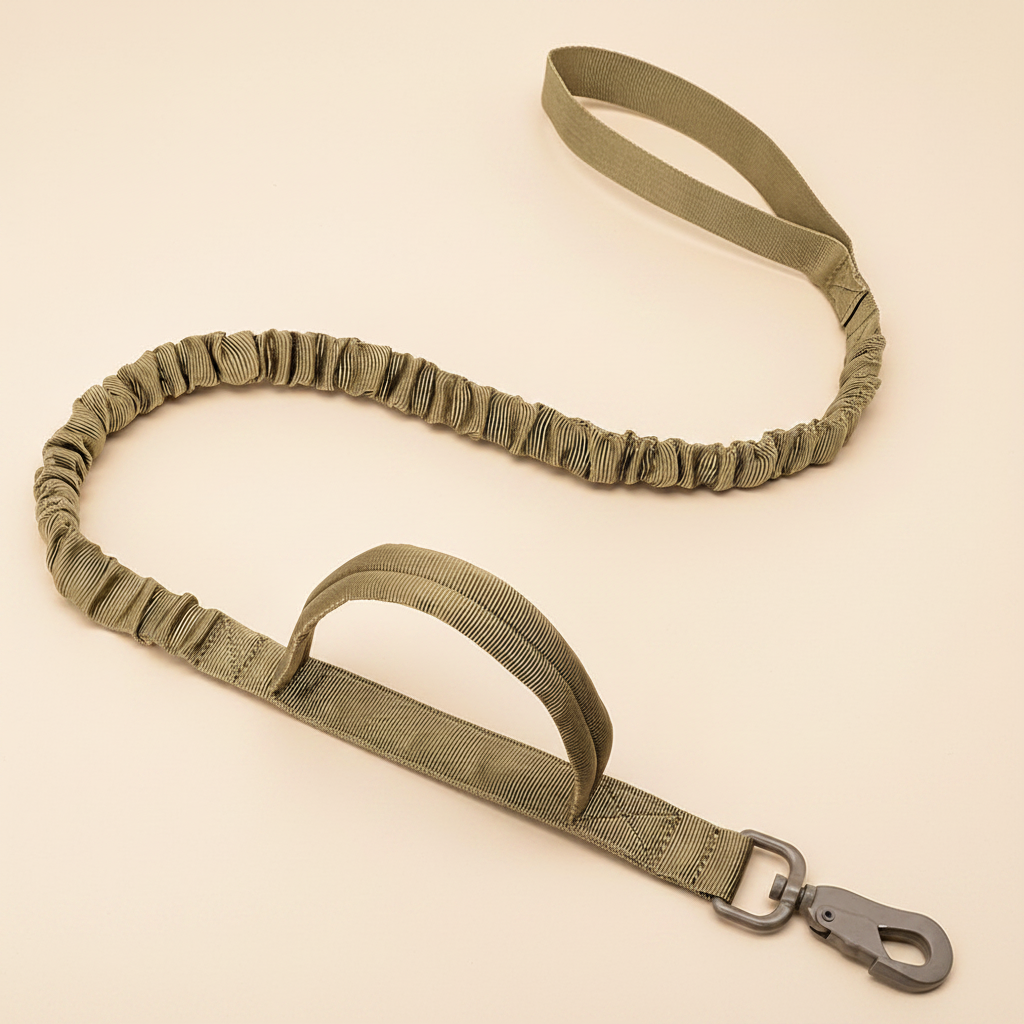 Tan Tug Lead on warm cream background
