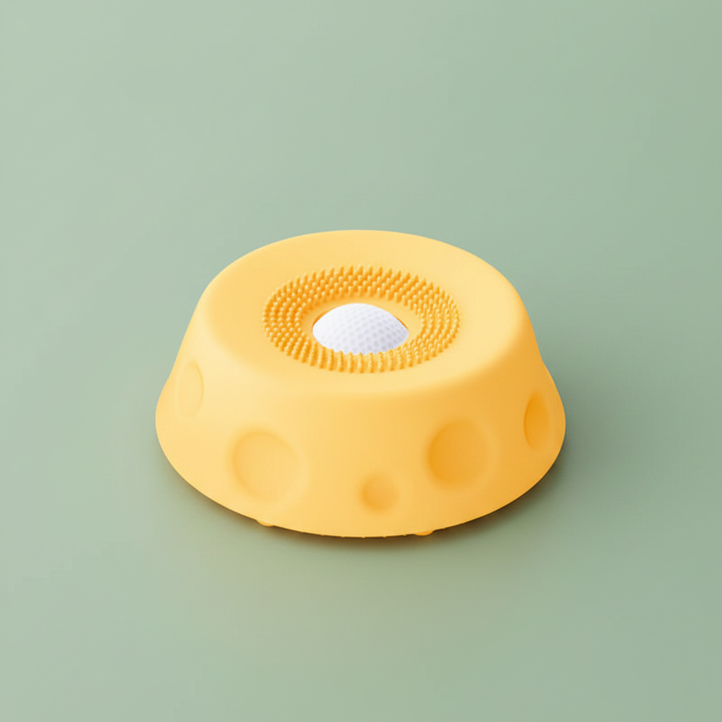 Yellow bowl sage background